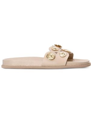 Kotris Sandals Coin-Embellished Slides - Multicolour