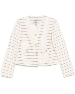 Semicouture Tweed Jacket - White