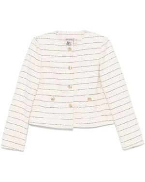 Semicouture Tweed Jacket - White