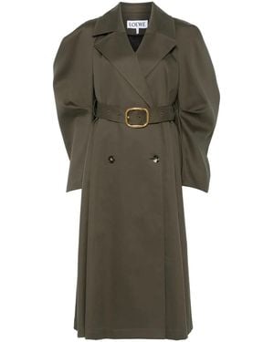 Loewe Trenchcoat Met Ceintuur - Groen