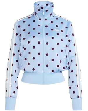 adidas Polka-Dot Track Jacket - Blue