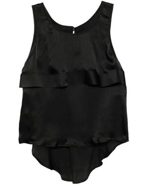 Undercover Silk Blouse - Black