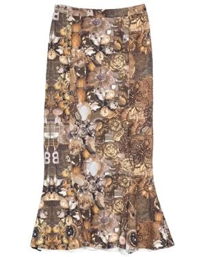 BARBARA BOLOGNA Jewel-Print Maxi Skirt - Natural