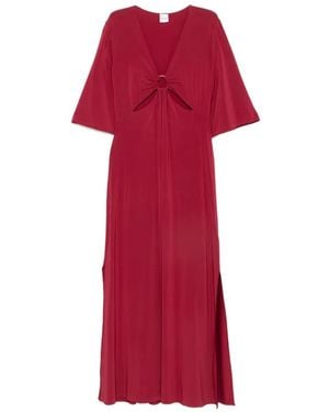 Max Mara Bchriga Cut-Out Ring-Detail Dress - Red