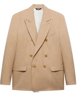 Gcds Mélange-Effect Blazer - Natural