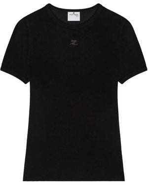 Courreges Short-Sleeves T-Shirt - Black