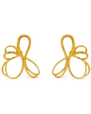 Oscar de la Renta Openwork Drop Earrings - Metallic