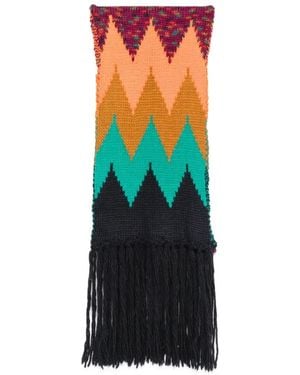 Missoni Bufanda De Punto En Zigzag - Negro