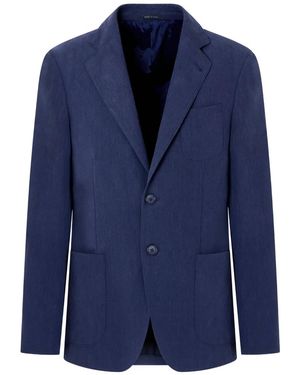 Giorgio Armani Giacca Linea Upton Monopetto - Blue