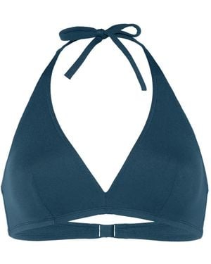 Eres Top De Bikini Gang Con Cuello Halter - Azul