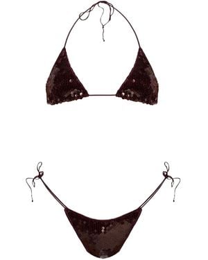 Oséree Paillettes Bikini - Rot