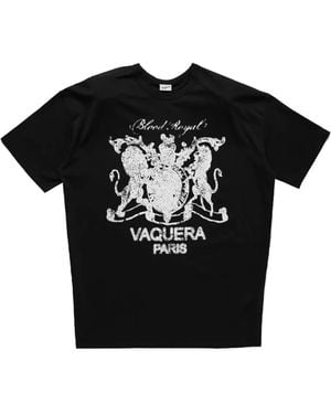 VAQUERA Crew-neck Short-sleeve T-shirt - ブラック