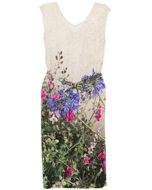 agnès b. Floral-Print Midi Dress - White