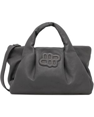 Munthe Small top-handle tote bag - Negro