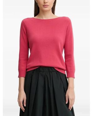 Benetton Ribbed Crewneck Sweater - Red