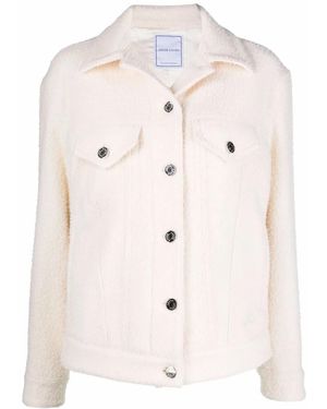 Jacob Cohen Textured Wool Jacket - Natural