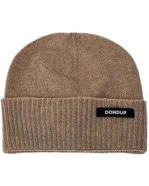 Dondup Gorro De Canalé Con Parche Del Logo - Marrón