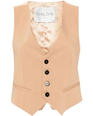 Forte Forte Gilet Con Inserti - Neutro