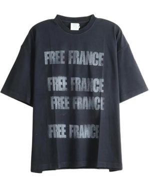 Vetements Free France Oversized T-Shirt - Blue