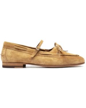 Officine Creative Oliver 104 Buckle-Strap Loafers - Natural