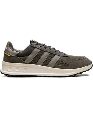 adidas Run 84 Three-Stripe Mesh Trainers - Green