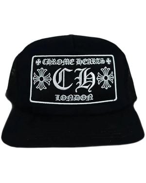 Chrome Hearts London Logo-Embroidered Trucker Hat - Black