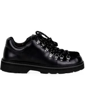 Stokton Lace-Up Leather Derby Shoes - Black