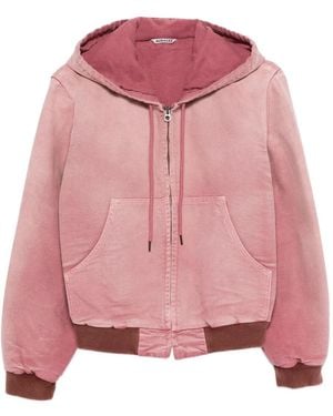 AURALEE Hooded Jacket - Pink