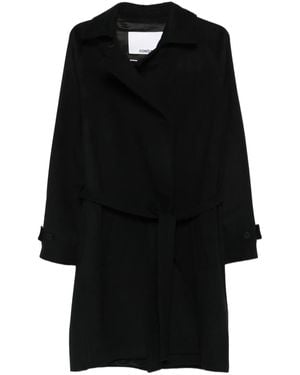 Costumein ベルテッド ダブルコート - ブラック