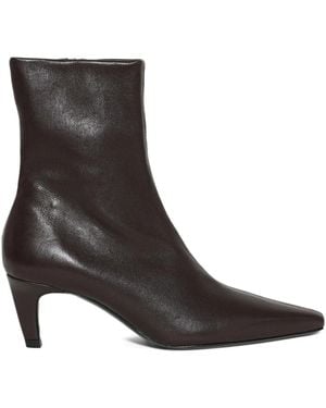 Jude 60Mm Cave Pointed Ankle Boots - Brown