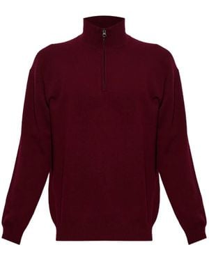 Lisa Yang Augustus Zip-Up Jumper - Red