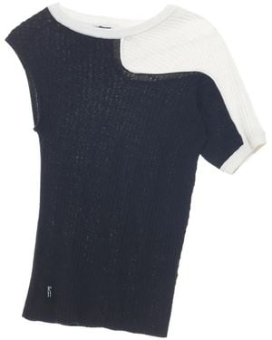 Kiko Kostadinov Geripptes Oberteil - Blau