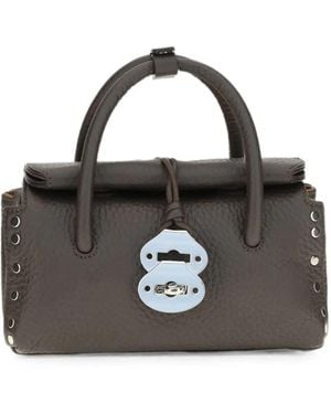 Zanellato Baby Dotta Centauro Leather Satchel - Black