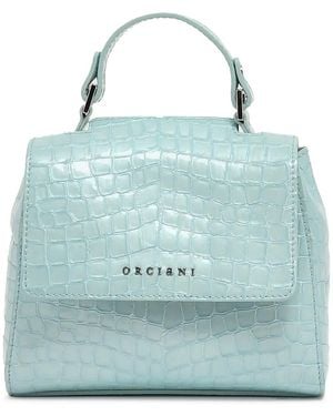 Orciani Xs Sveva Cocco Glow Tote Bag - Blue
