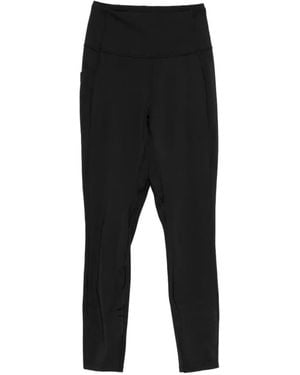 Calvin Klein Logo-Print High-Waisted Leggings - Black