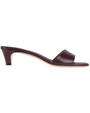 Ferragamo Low Heeled Mules - Purple