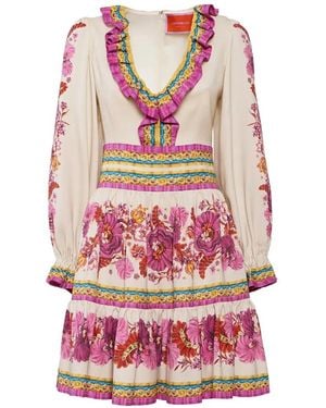 La DoubleJ Vestido Corto Reina - Rosa