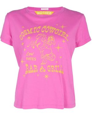 Mother The Boxy Goodie Goodie T-Shirt - Pink
