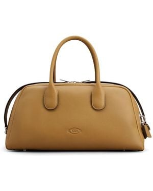 Tod's レザー トートバッグ - メタリック
