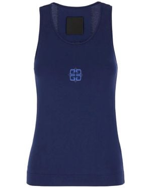 Givenchy 4G-Print Tank Top - Blue