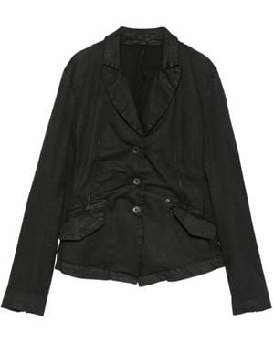 Masnada Veste À Détail De Laçage Au Dos - Black