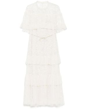 Needle & Thread Lelia Gown - White