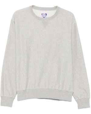 ROSA RUGOSA Crew-Neck Ribbed-Trim Sweathirt - White