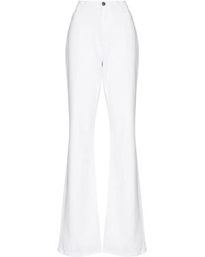 Raf Simons Flared High-Waisted Jeans - White