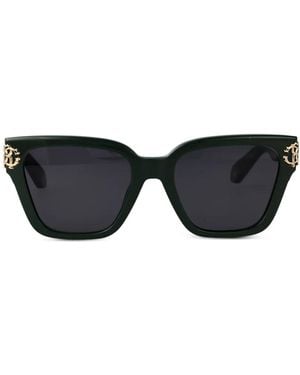 Roberto Cavalli スクエアフレーム サングラス - ブラック