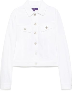 Ralph Lauren Cropped Denim Jacket - White