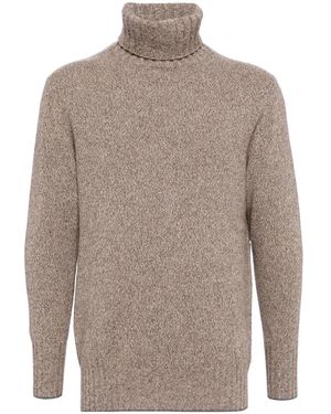 N.Peal Cashmere Brompton タートルネック プルオーバー - ブラウン