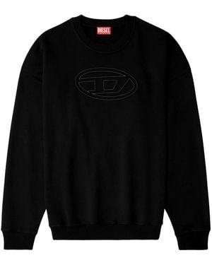 DIESEL S-Mart-Bigoval Sweatshirt - Black