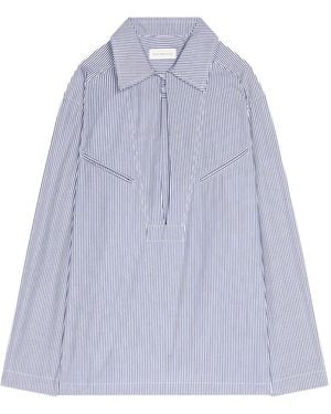 Dries Van Noten Striped Cotton Shirt - Purple