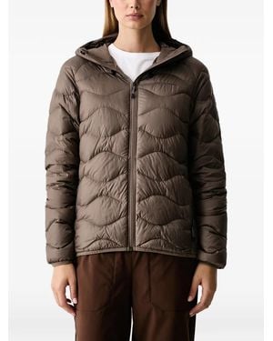 Peak Performance Helium Quilted Hooded Jacket - Brown